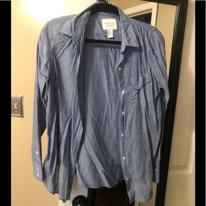 Forever 21 Blue Button Shirt